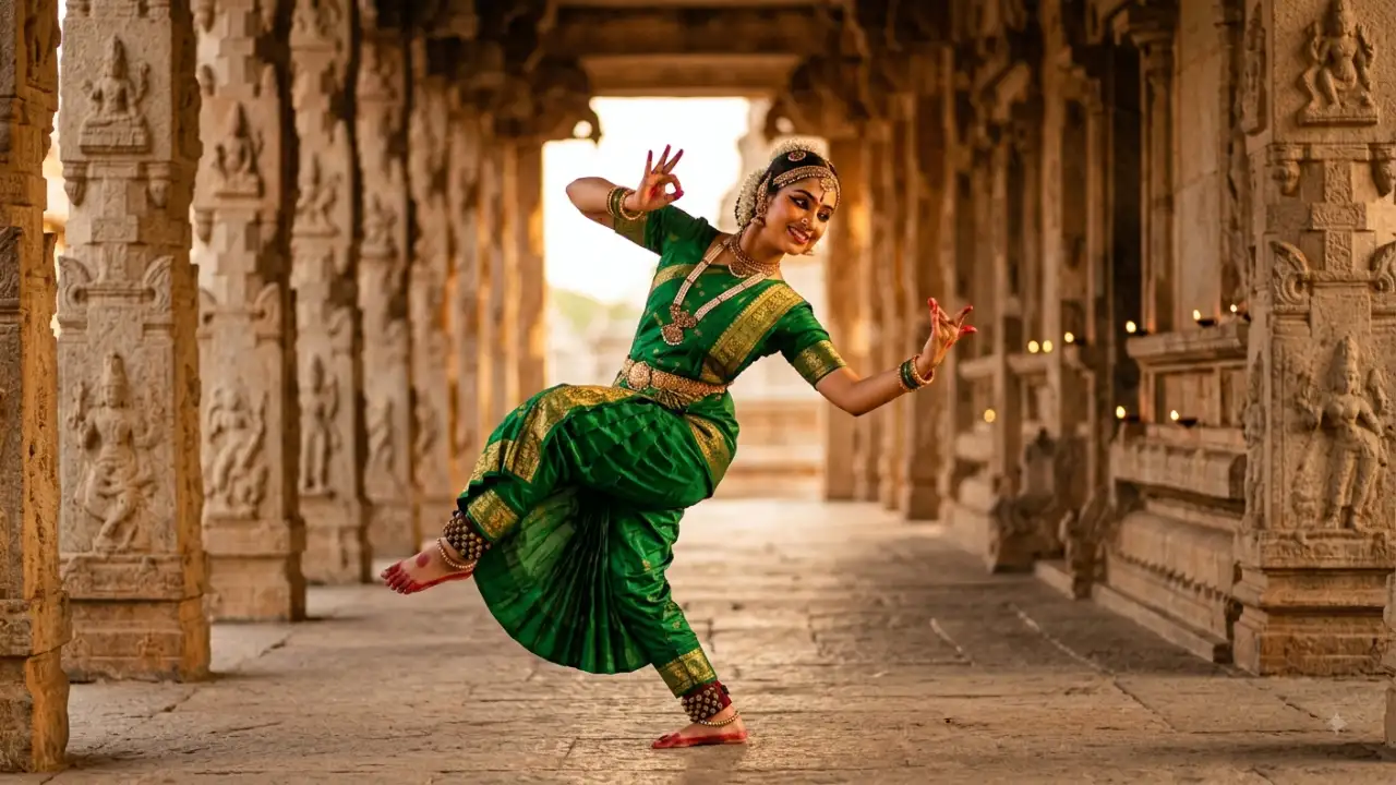 Bharatanatyam Temple Pose
