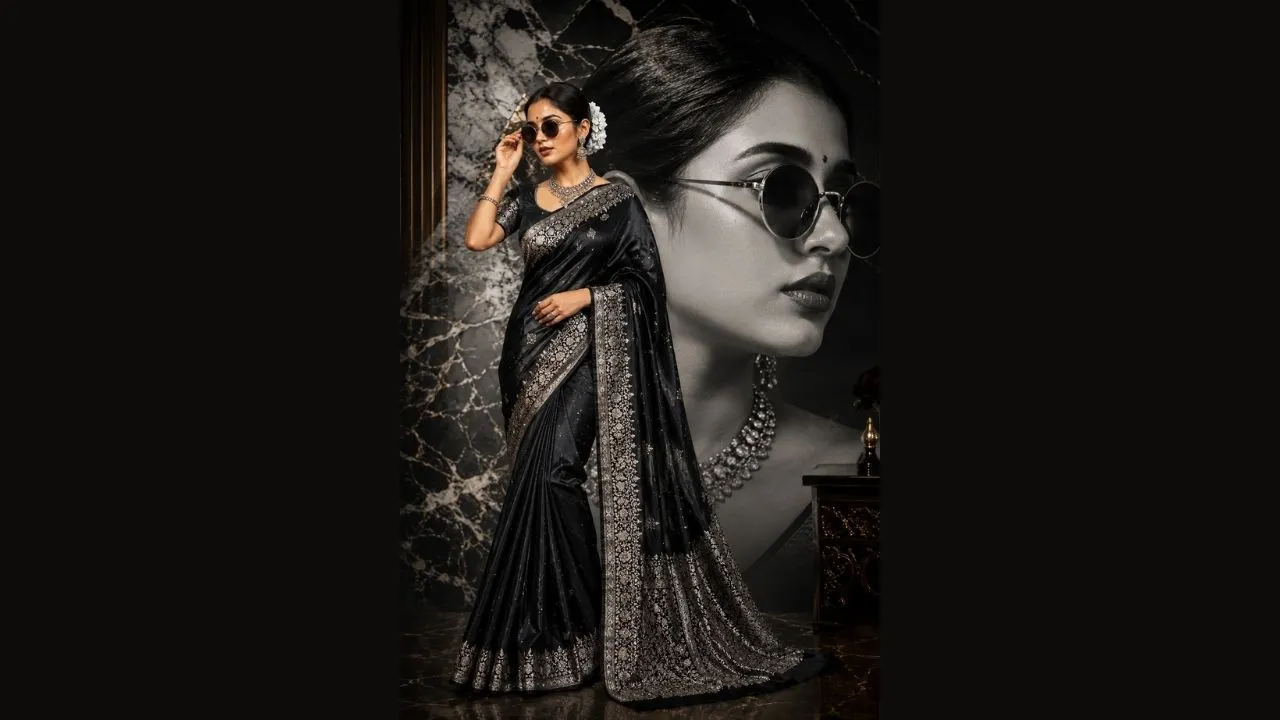Black Silk Marble Dual Portrait