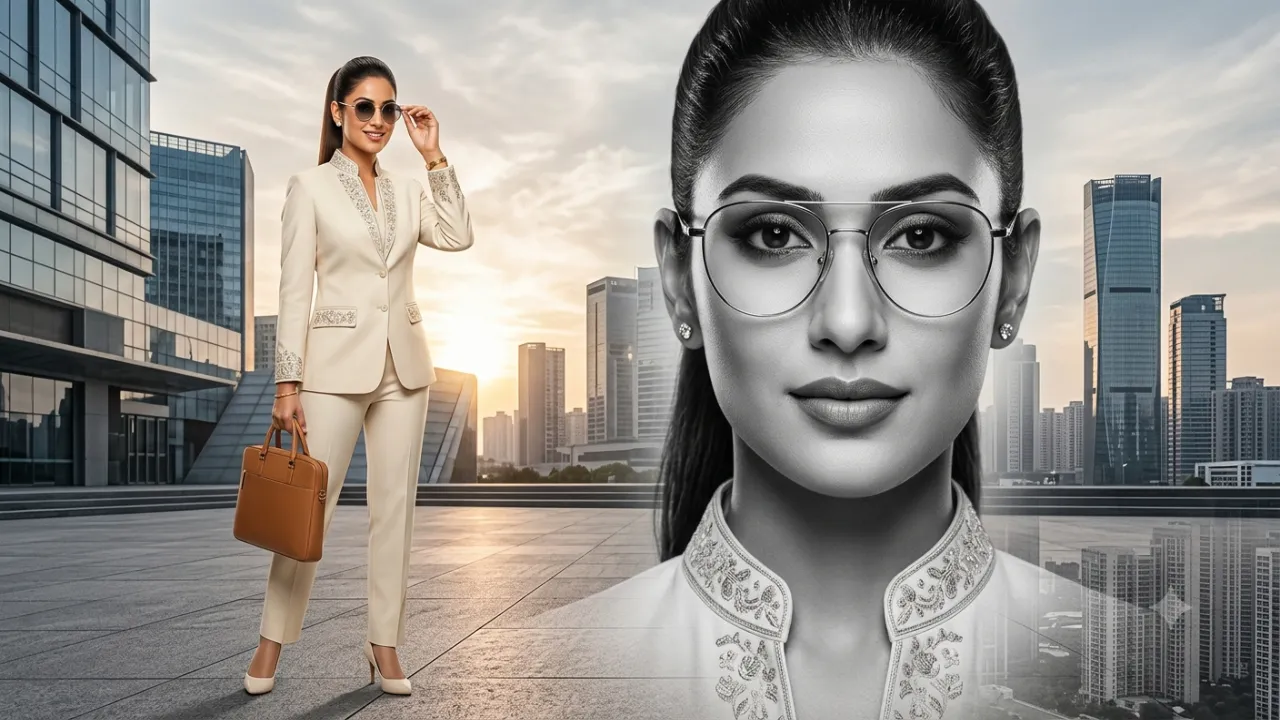 Businesswoman Dual Portrait Photoshoot