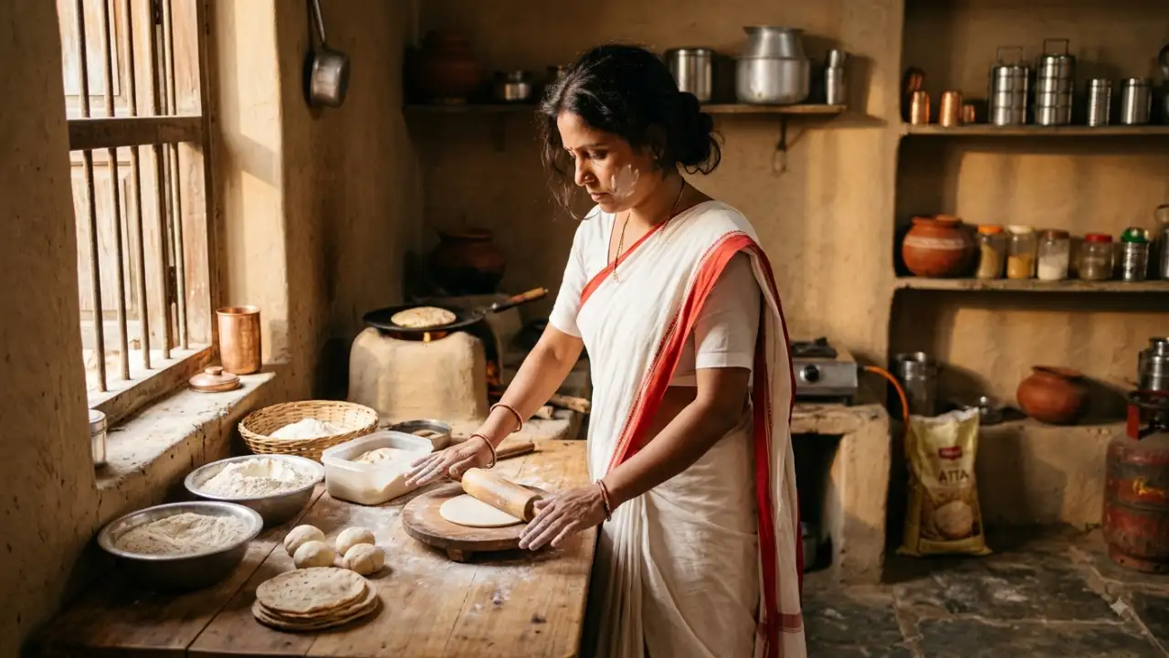 Kitchen Roti Making Photoshoot