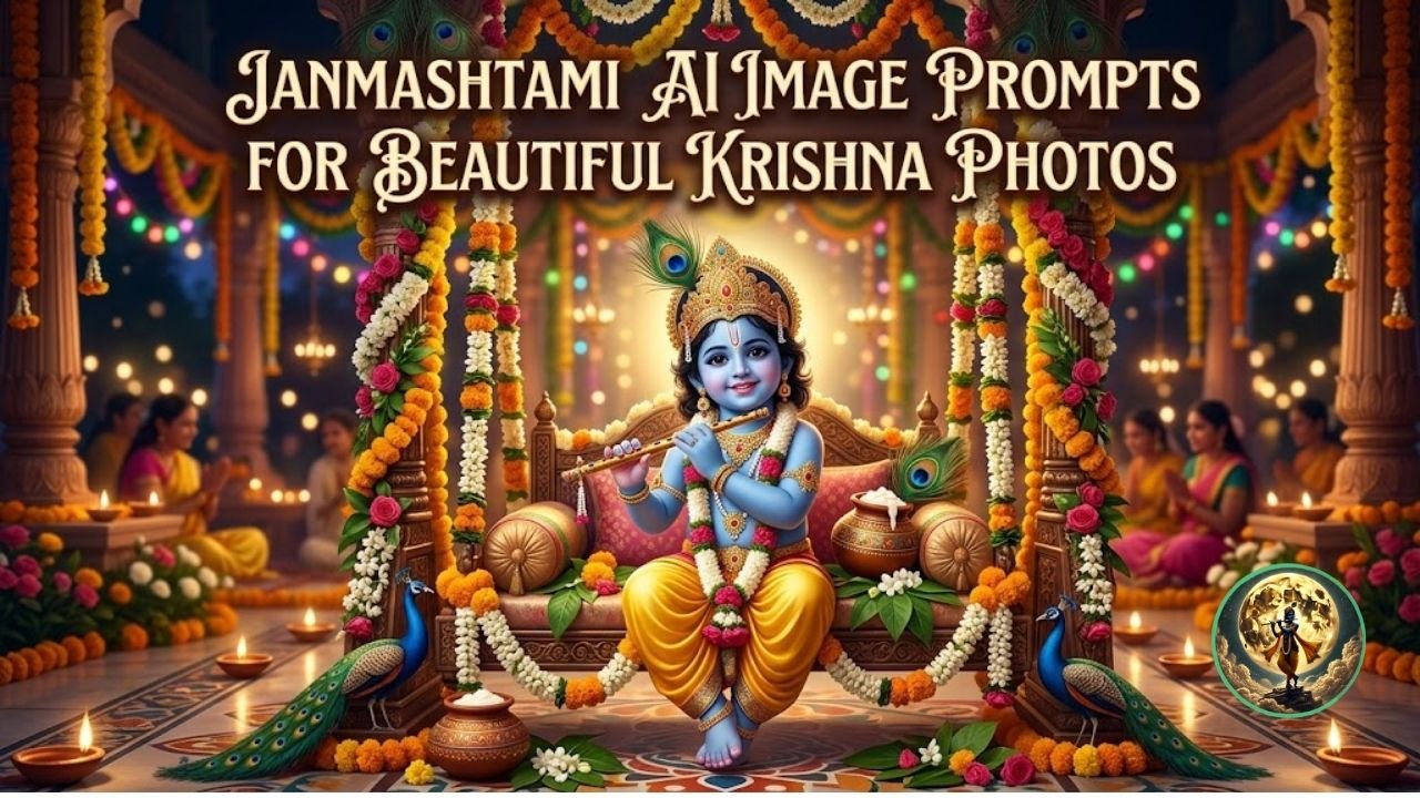Janmashtami AI Image Prompts for Beautiful Krishna Photos