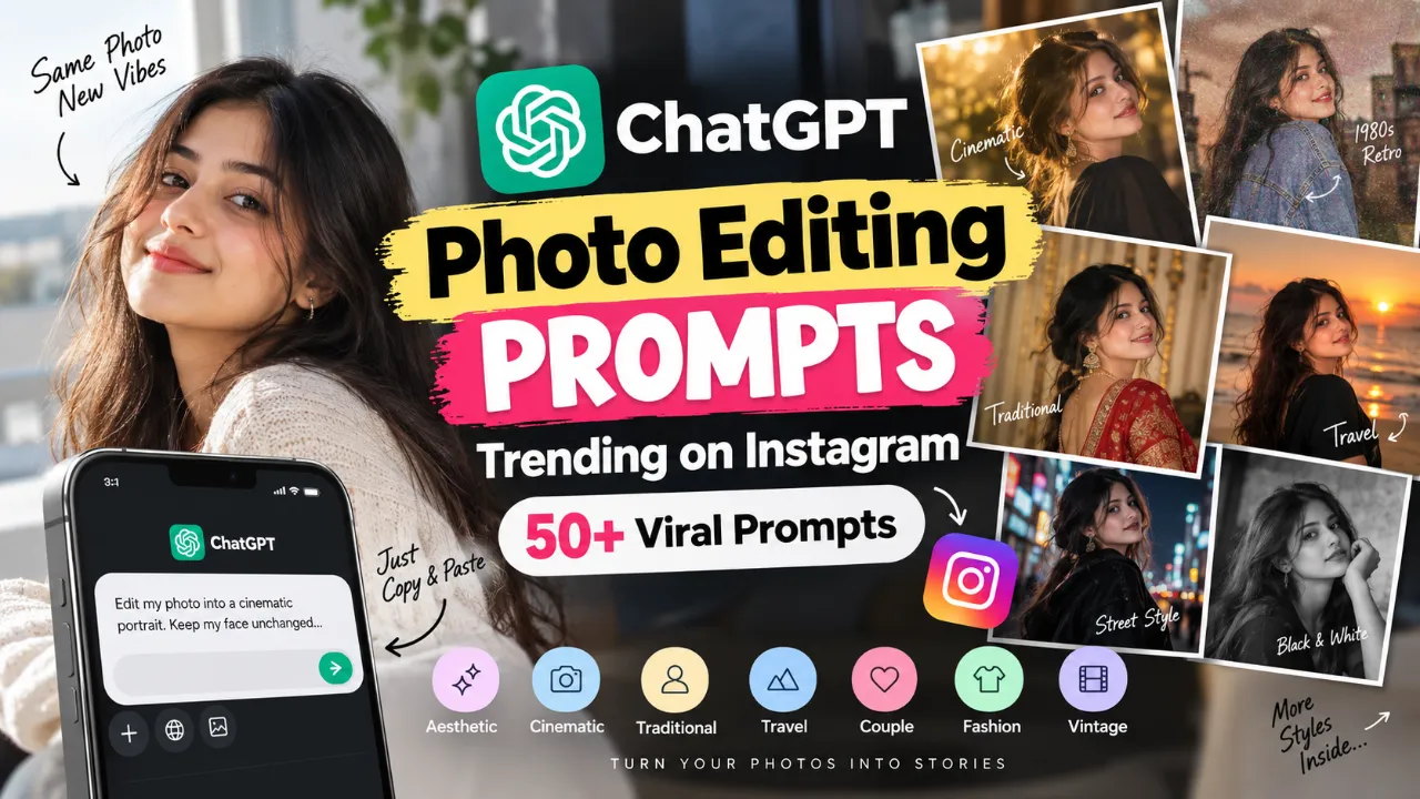 ChatGPT Photo Editing Prompts Trending on Instagram